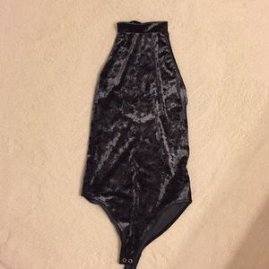 3 for $15!! crushed velvet bodysuit! NEW WITH TAGS
